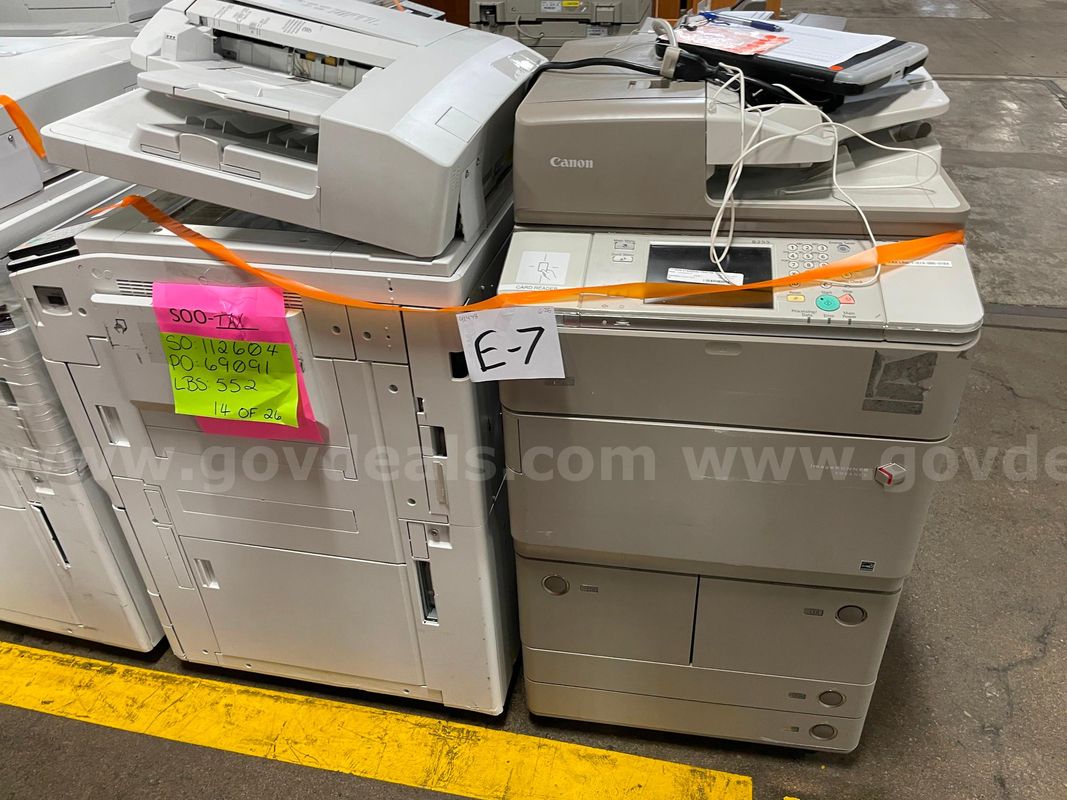 Lot of (2) Canon ImageRunner Copier Stations
