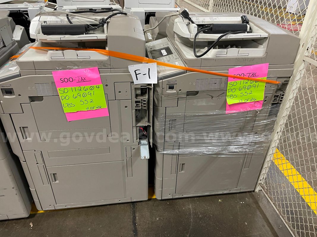 Lot of (2) Canon ImageRunner Copier Stations