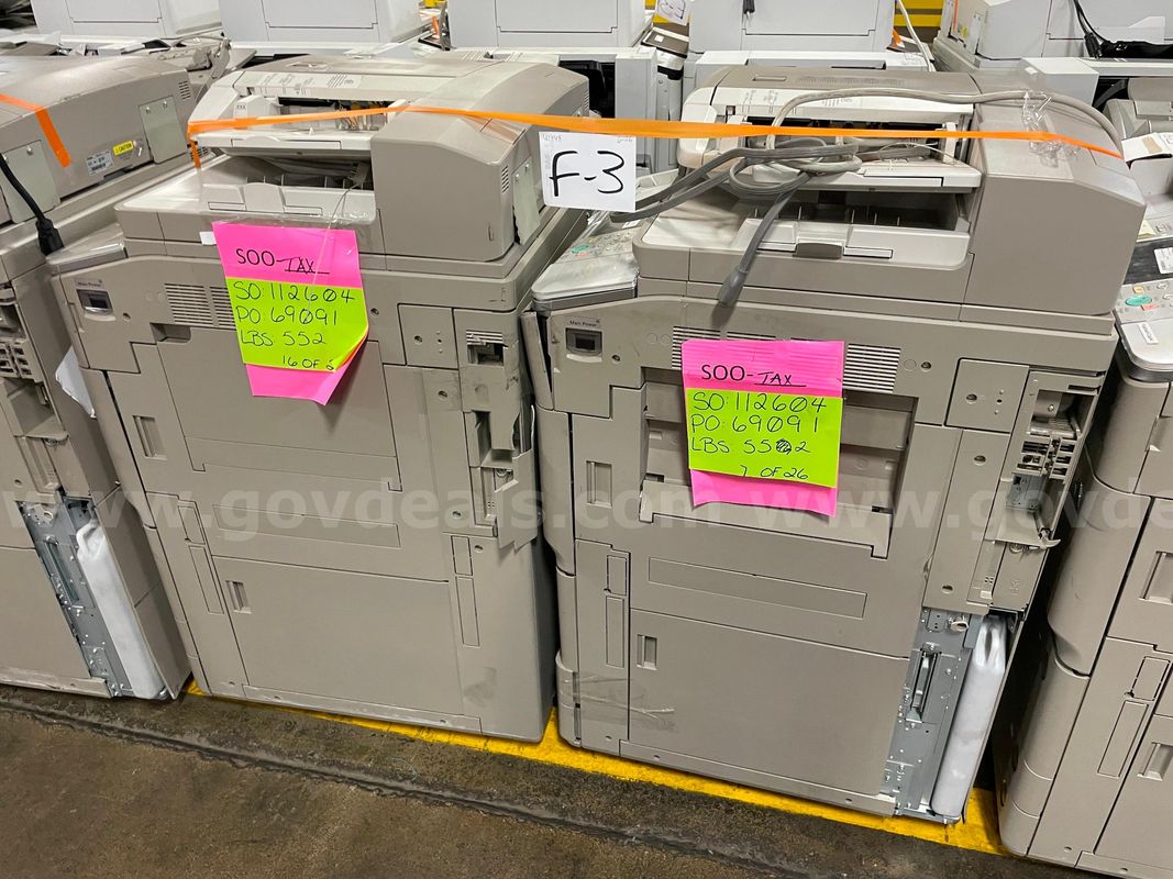 Lot of (2) Canon ImageRunner Copier Stations