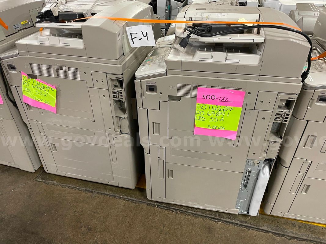 Lot of (2) Canon ImageRunner Copier Stations
