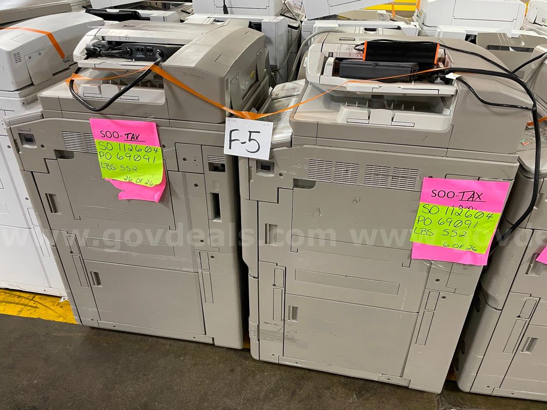 Lot of (2) Canon ImageRunner Copier Stations