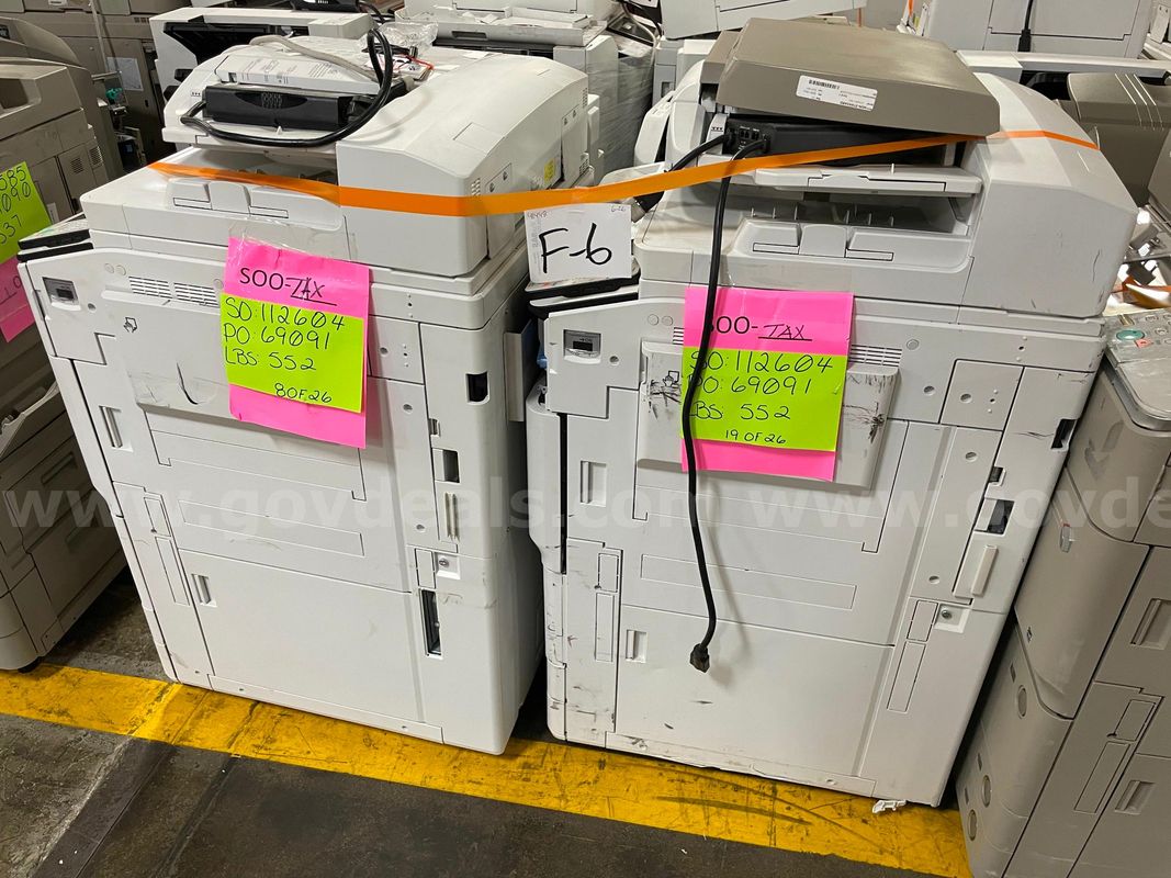 Lot of (2) Canon ImageRunner Copier Stations
