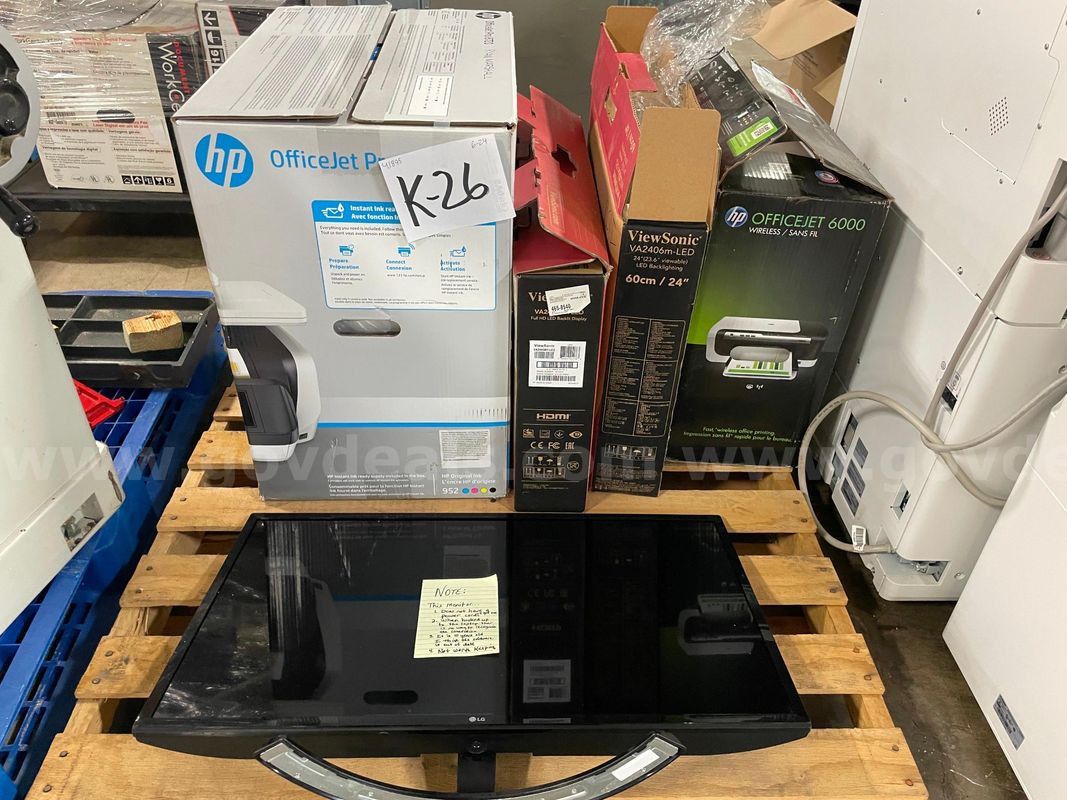 Lot of Used PC Monitors and Printers