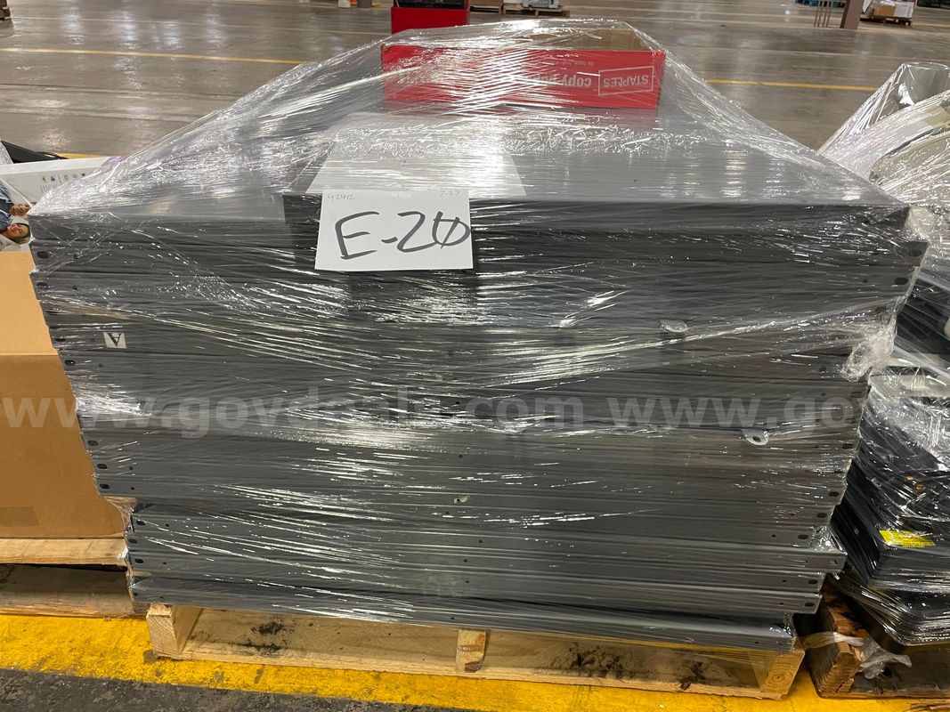Lot of Metal Shelving with Fastners