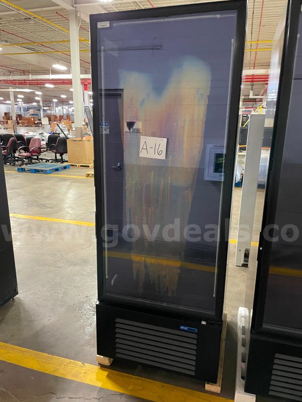 Cool Blue Refrigerator - Single Glass Door