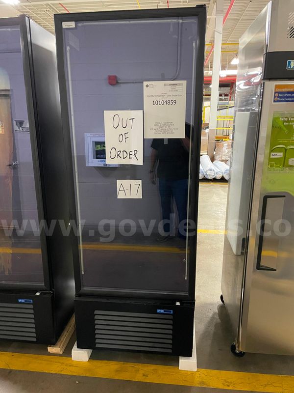 Cool Blue Refrigerator - Single Glass Door