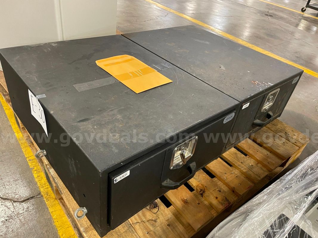 Lot of (2) Locking Truck Boxes