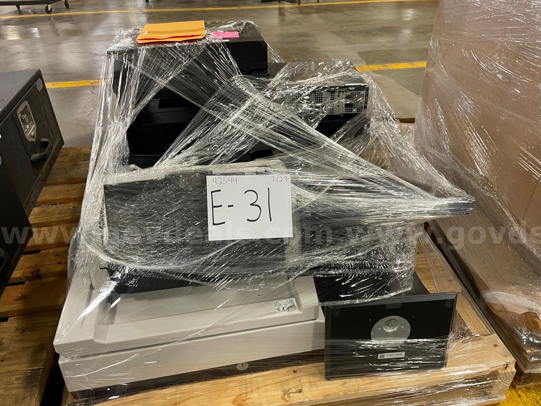 Lot of Dell Optiplex 7080 Micro Desktops, Printer, Scanner, and HP Laptop