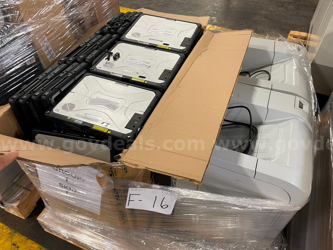 Lot of Panasonic CF-33 Toughbook Tablets and (2) HP Printers