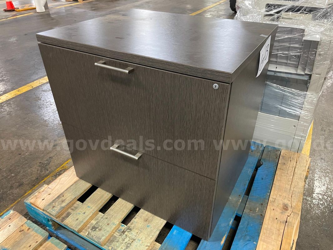 Wood Laminate 2-Drawer File Cabinet with Keys