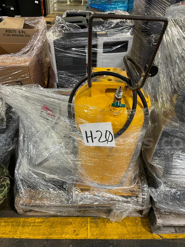 Lot of a Meat Slicer, Plasma Cutter, and Sand Blast Tank