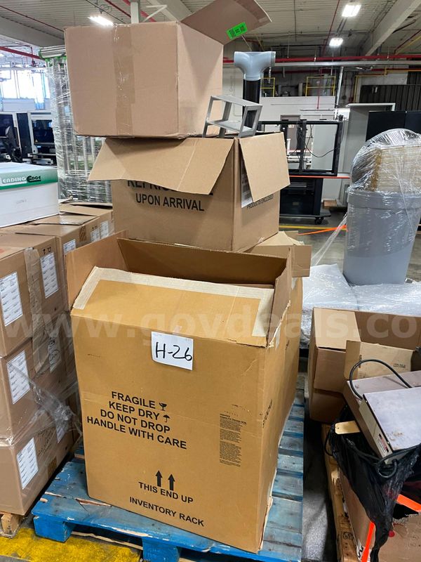 Lot of Aluminum Freezer Racks