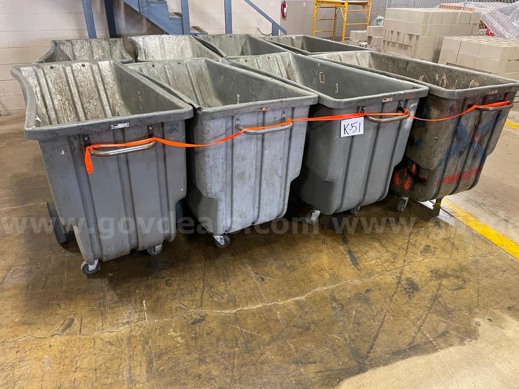Lot of Used Rubbermaid Utility Carts