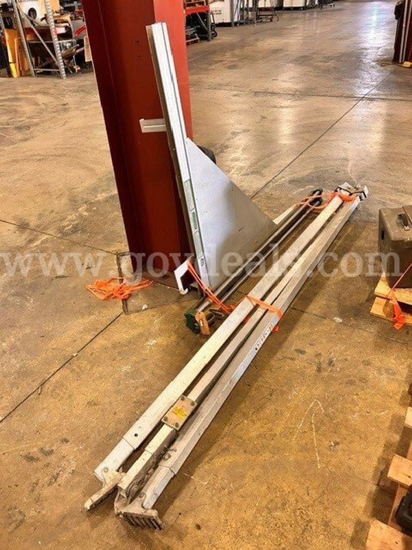 Lot of Various Industrial Tools - Glass Cutter, Heater, Pipe Repair, and 24 ft Scaffolding Pick