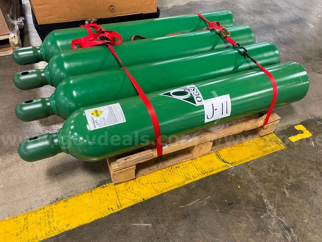 Lot of (4) Empty Oxygen Tanks