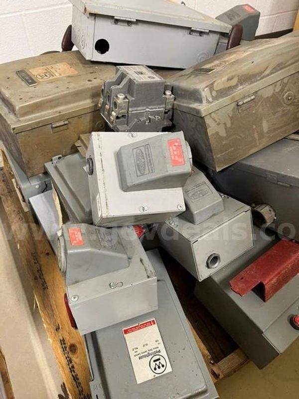 Used Pallet of Disconnect Switches