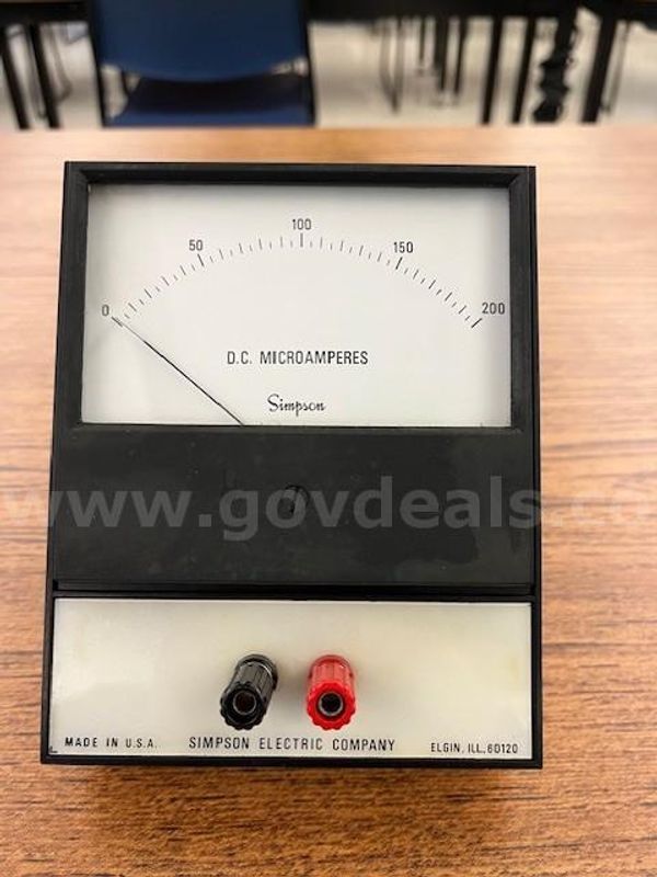 Simpson Microamps and Milliamp Meters