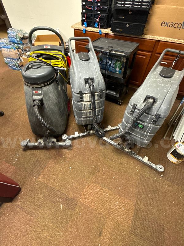3 pick up machines 2 tenant 1 viper mini mag, kaivac SUV