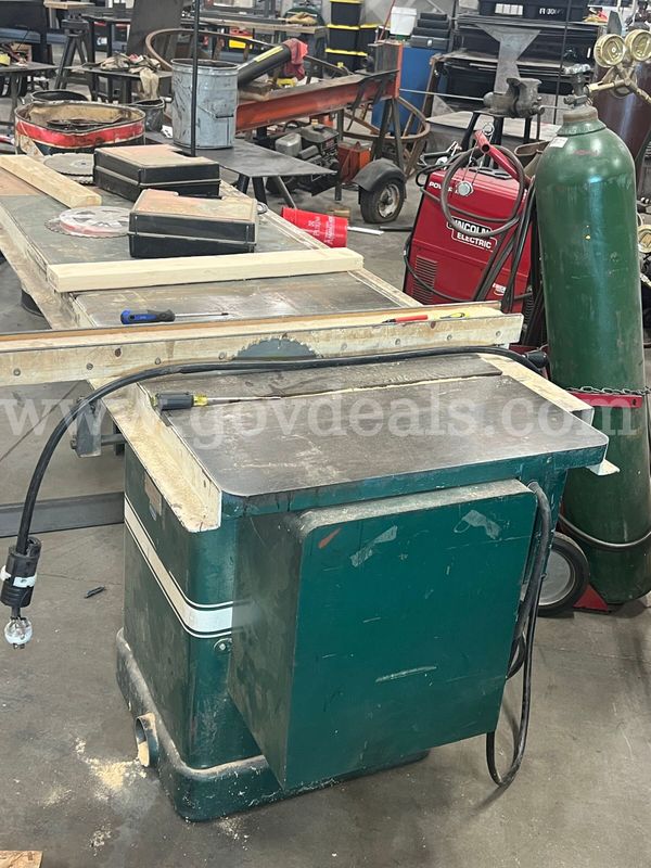 Used school shop table saw