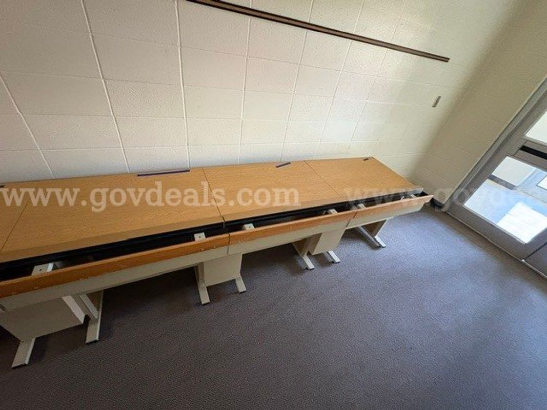 2 long computer desks/tables