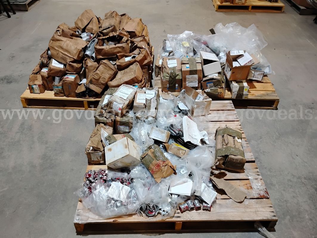 3 Pallet Lot of Misc Commercial / Industrial Electrical Conduits, Fittings and more