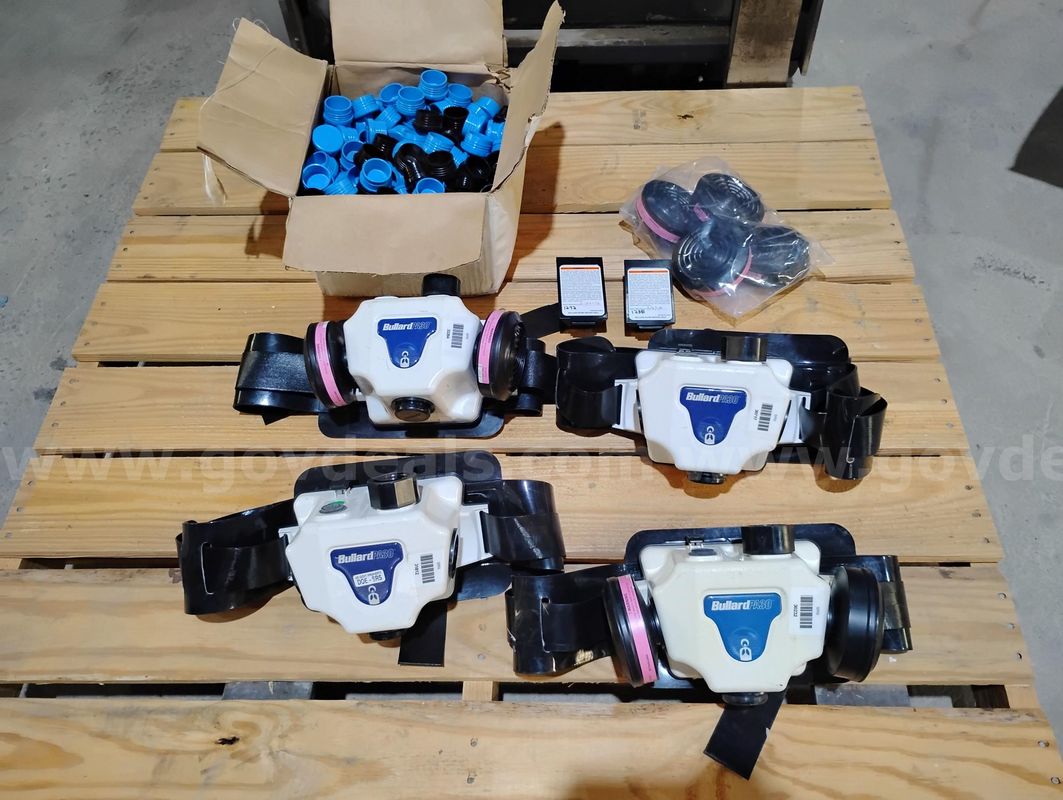 Lot of 4 ea Bullard PA30 Powered Air Purifying Respirators