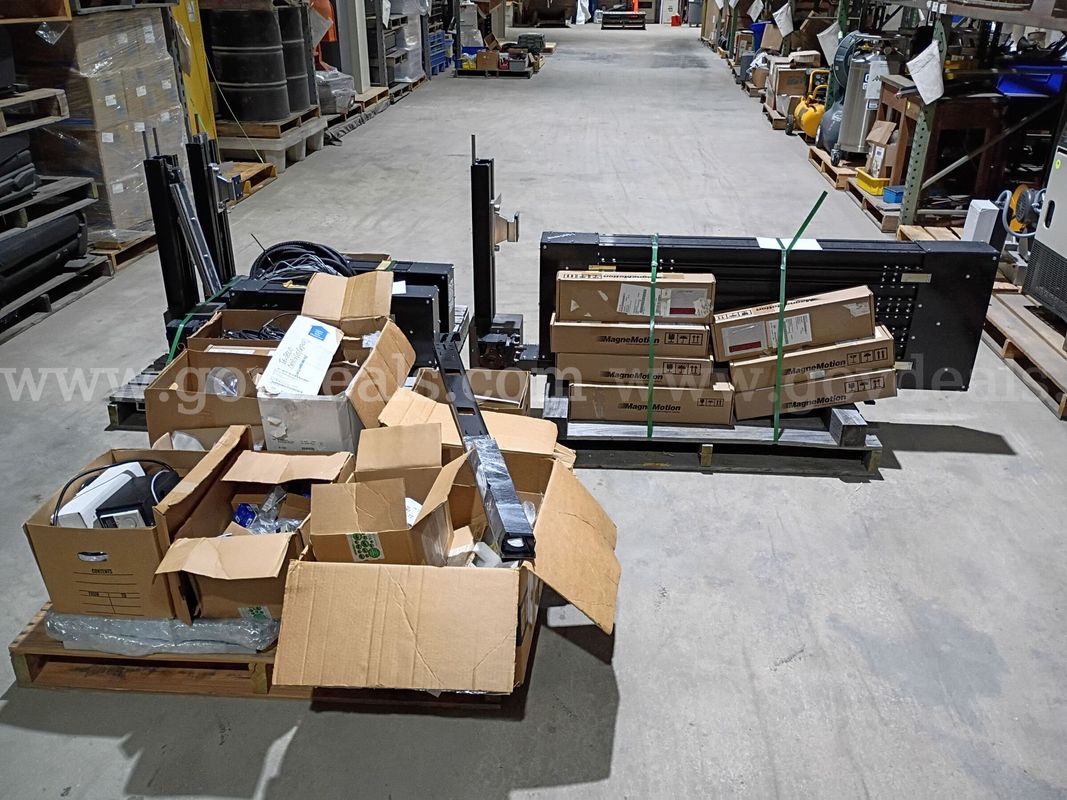 Lot of 3 Pallets of Misc Conveyor Components