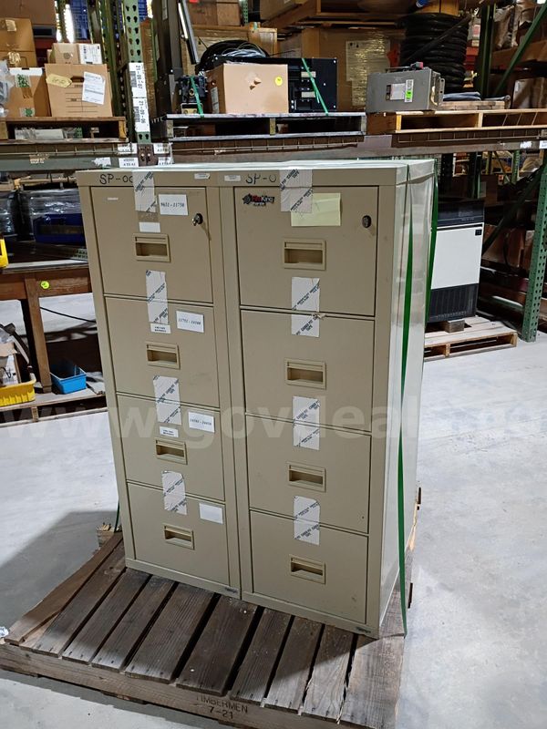 Lot of 2 ea FireKing Fire Resistant File Cabinets