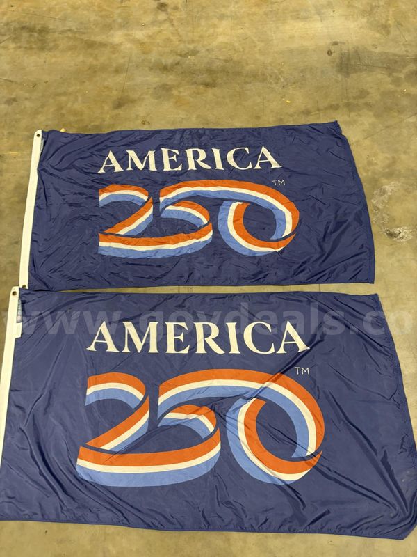 3x5 Nylon America 250 Flags - Sold in set of 2