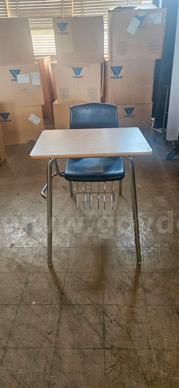Student Desk W/ Basket Under