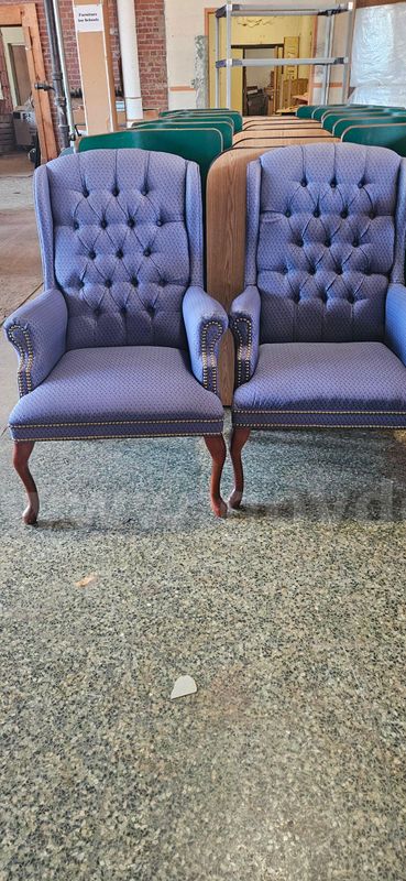 2 Matching High Back Blue