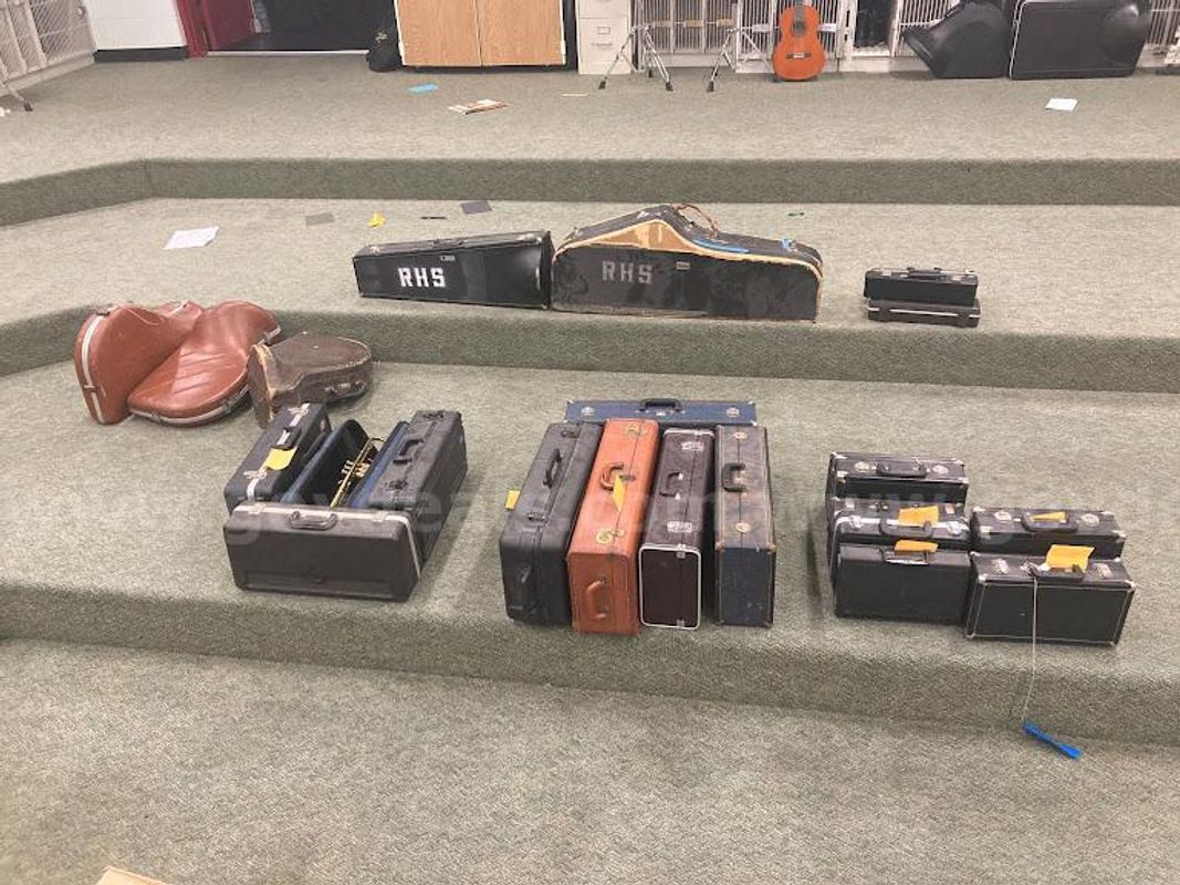 School music equipment needs repairs.