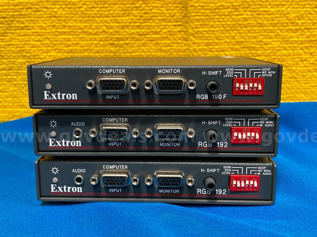(3) Extron RBG 190F Interfaces