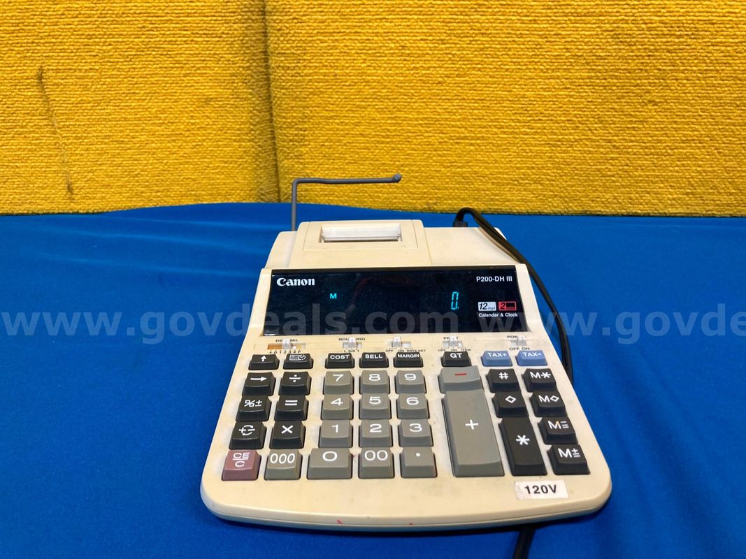 (1) Canon P200-DH III Printing Calculator