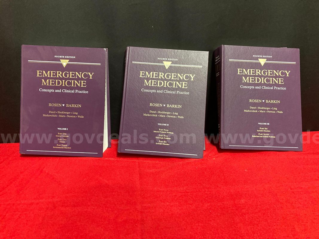 (1) Emergency Medicine: Concepts and Clinical Practice Fourth Edition Volumes I-III Book Set