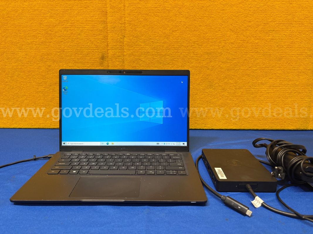 (1) Dell Latitude 7420 14" Laptop- Intel i5, 16GB RAM, 256GB SSD, OS: Windows 10 Home, (1) Charger