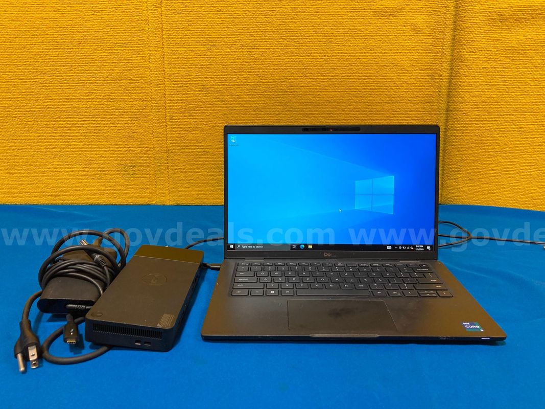 (1) Dell Latitude 7420 14" Laptop- Intel i5, 16GB RAM, 256GB SSD, Windows 10 Home, (1) Charger