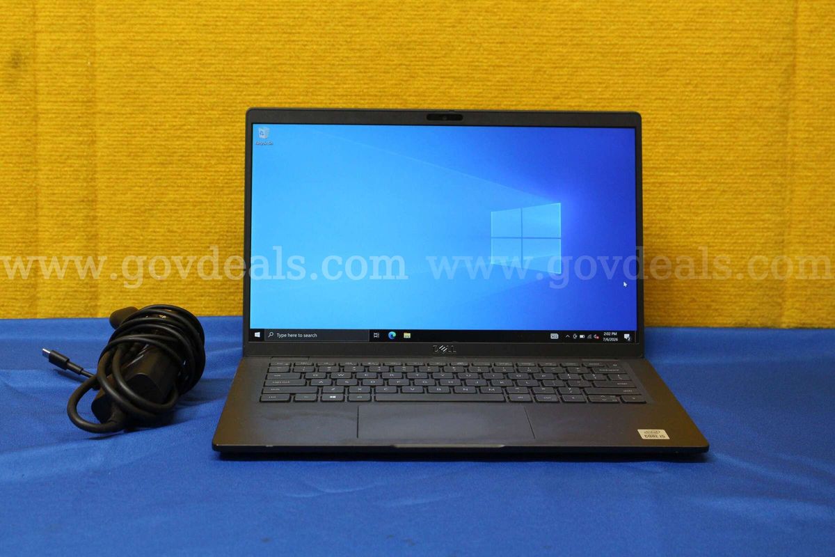 (1) Dell Latitude 7410 14.0" FHD Laptop - Intel i5, 16GB RAM, 256 SSD, OS: Windows 10 Home (1) Charger