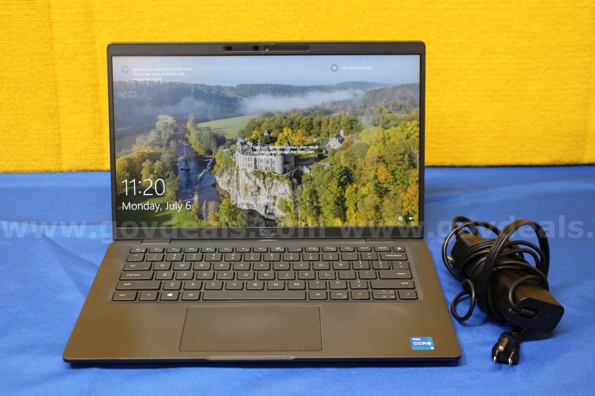 (1) Dell Latitude 7420 14.0" FHD Laptop - Intel i5, 16GB RAM, 256 SSD, OS: Windows 10 Home (1) Power Adapter
