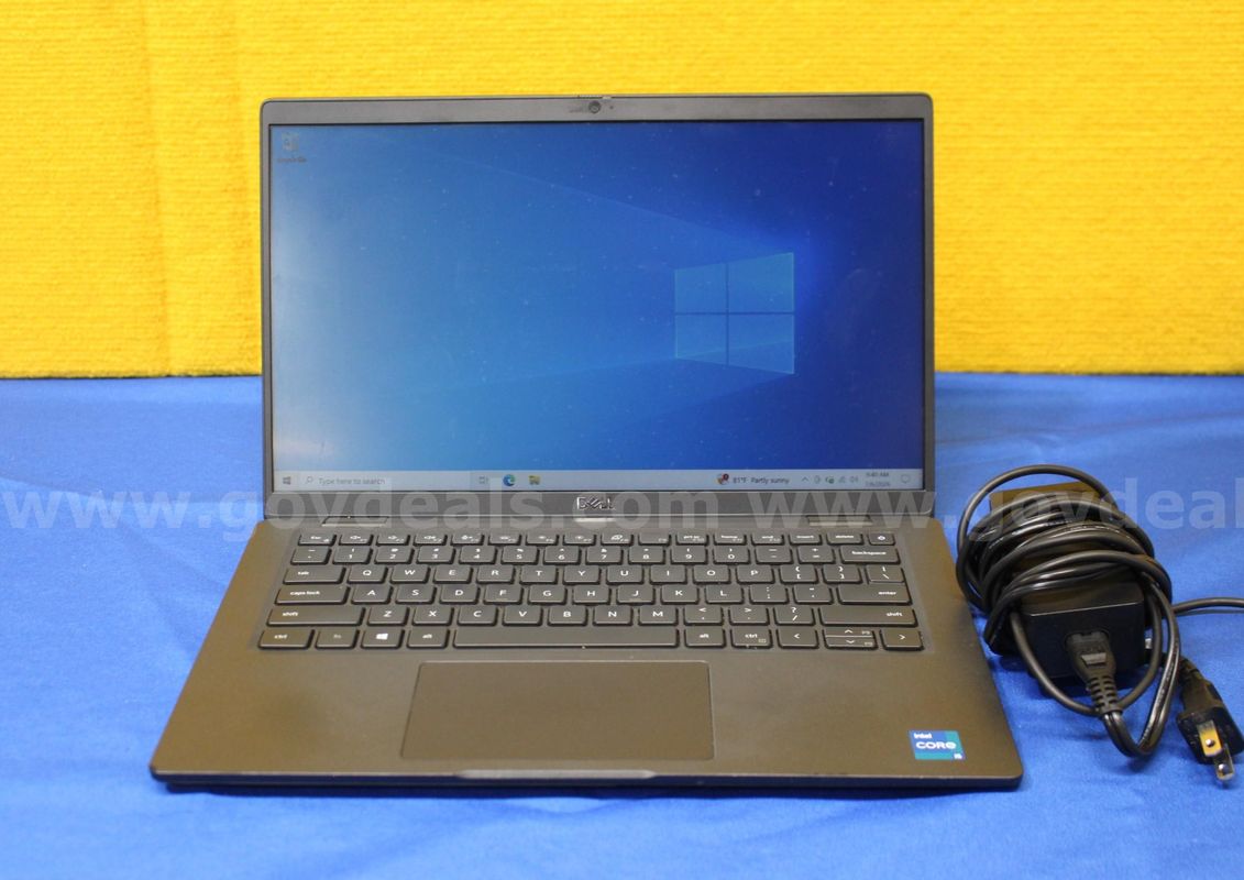 (1) Dell Latitude 7420 14.0" FHD Laptop - Intel i5, 16GB RAM, 256 SSD, OS: Windows 10 Home (1) power Adapter