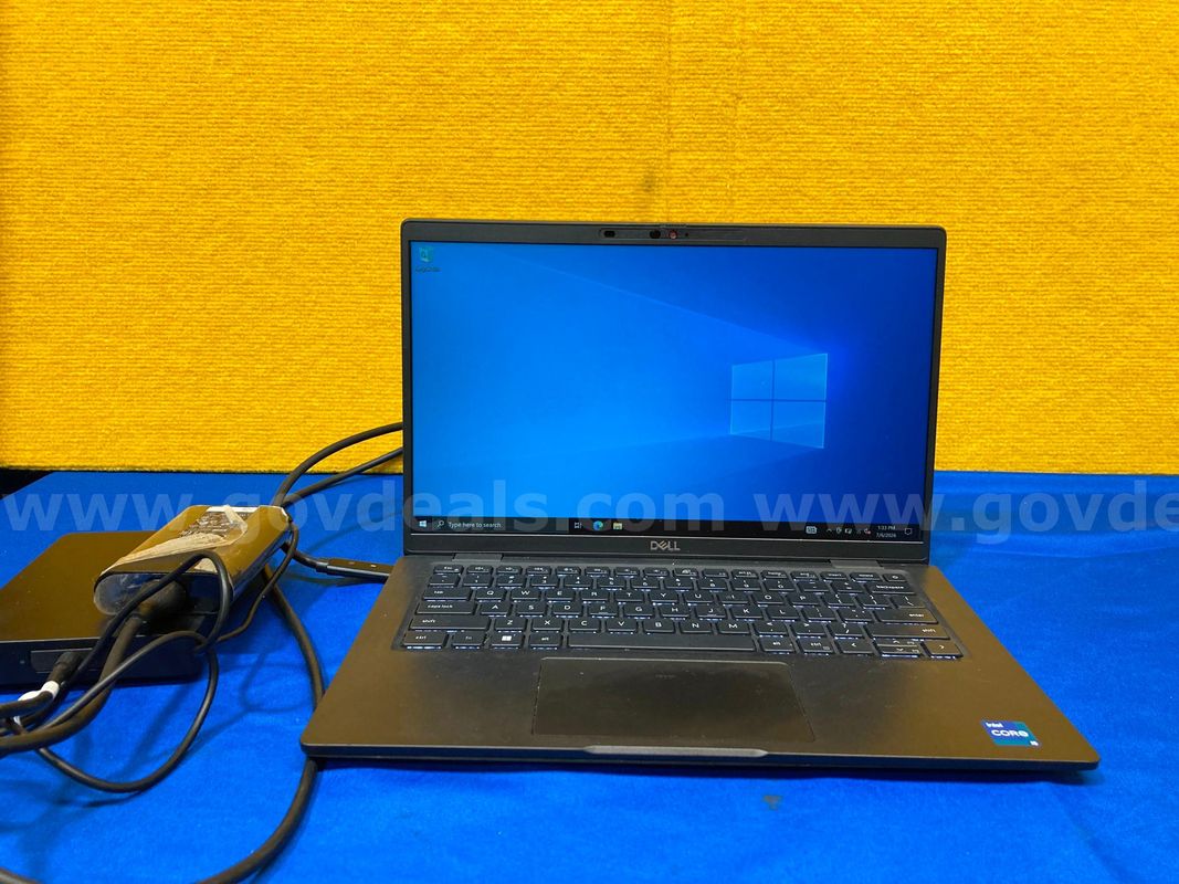 (1) Dell Latitude 7420 14" Laptop- Intel i5, 16GB RAM, 256GB SSD, OS: Windows 10 Home, (1) Charger