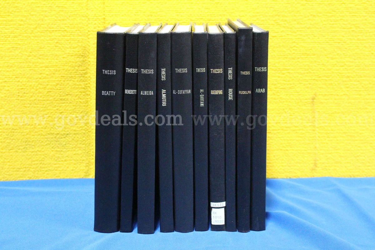 (10) Lot of Dental Research Thesis & Dissertation Hardcover Books