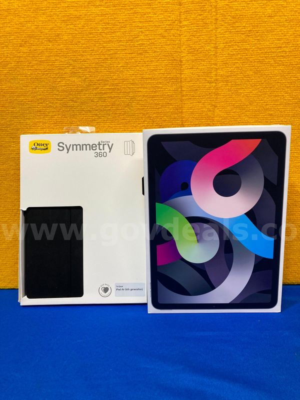 (1) Apple iPad Air 4th Gen (opened box), (1) Otterbox Case