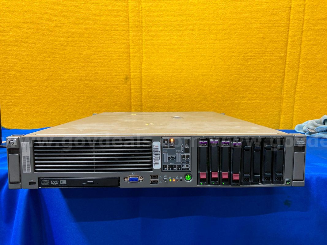 (1) HP ProLiant DL380 G5 2U Rack-Mount Server