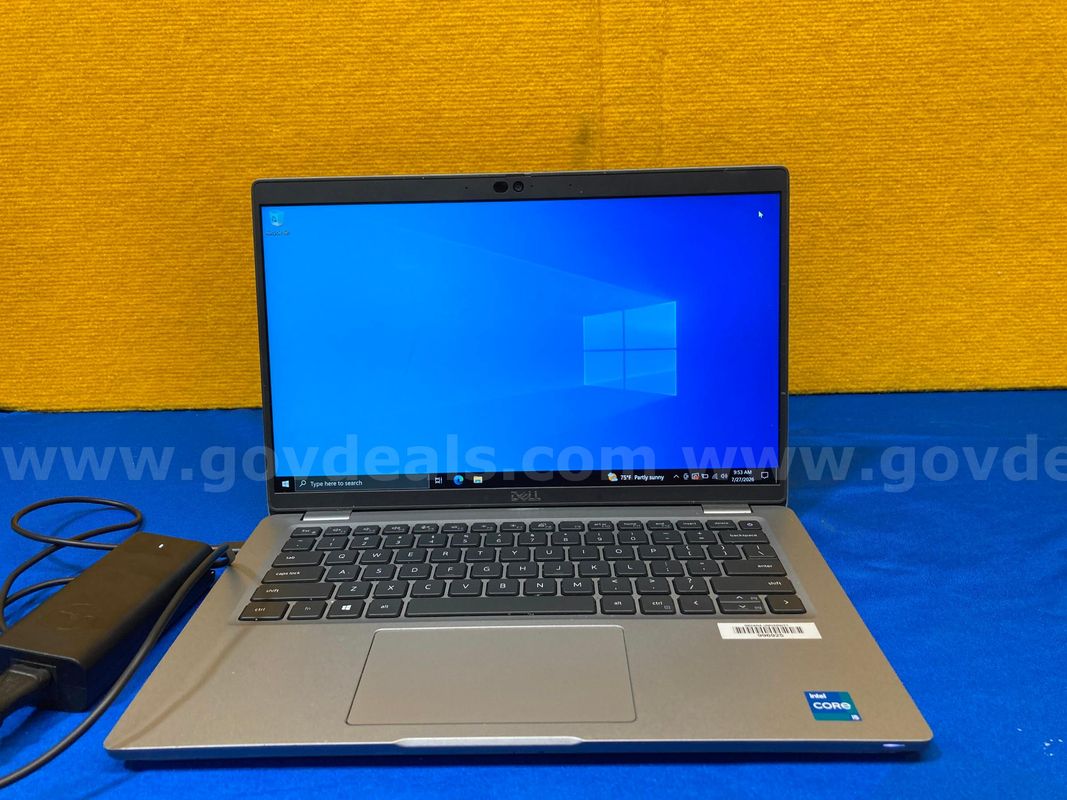 (1) Dell Latitude 5420 14" Laptop- Intel i5, 16GB RAM, 512GB SSD, OS: Windows 10 (1) Power Adaptor