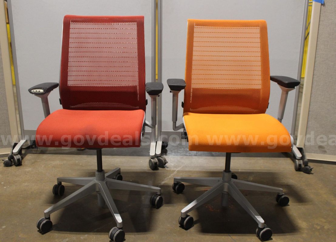 (2) Mesh-Back Ergonomic Task Chairs