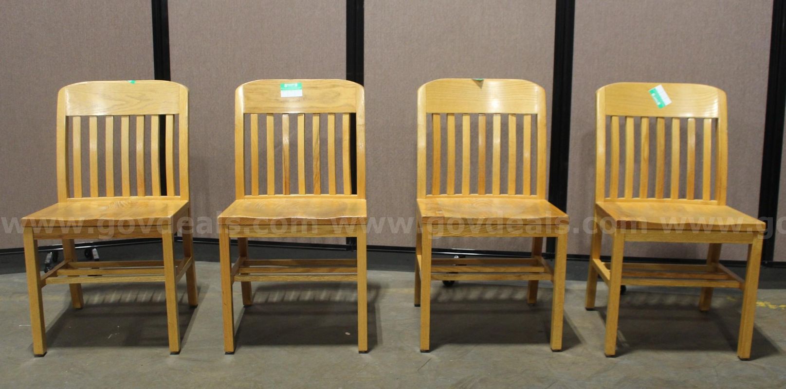 (4) Wooden Side Chairs