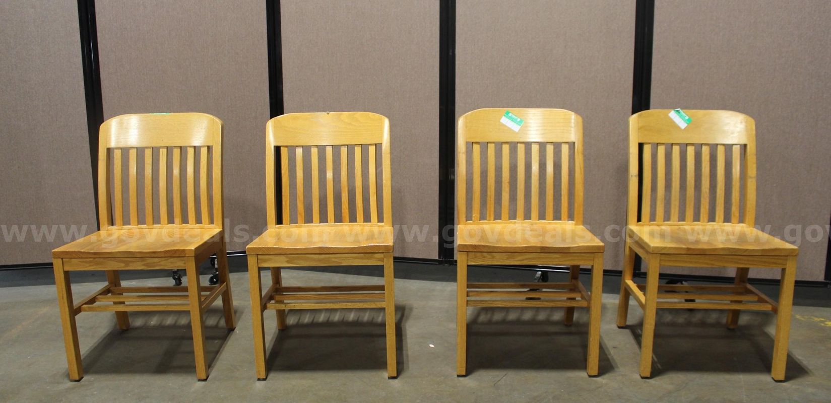 (4) Wooden Side Chairs