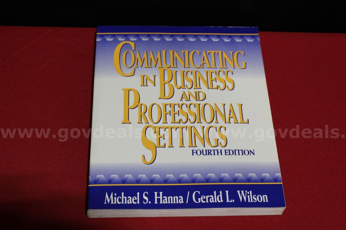 (1) Communicating in Business and Professional Settings Book