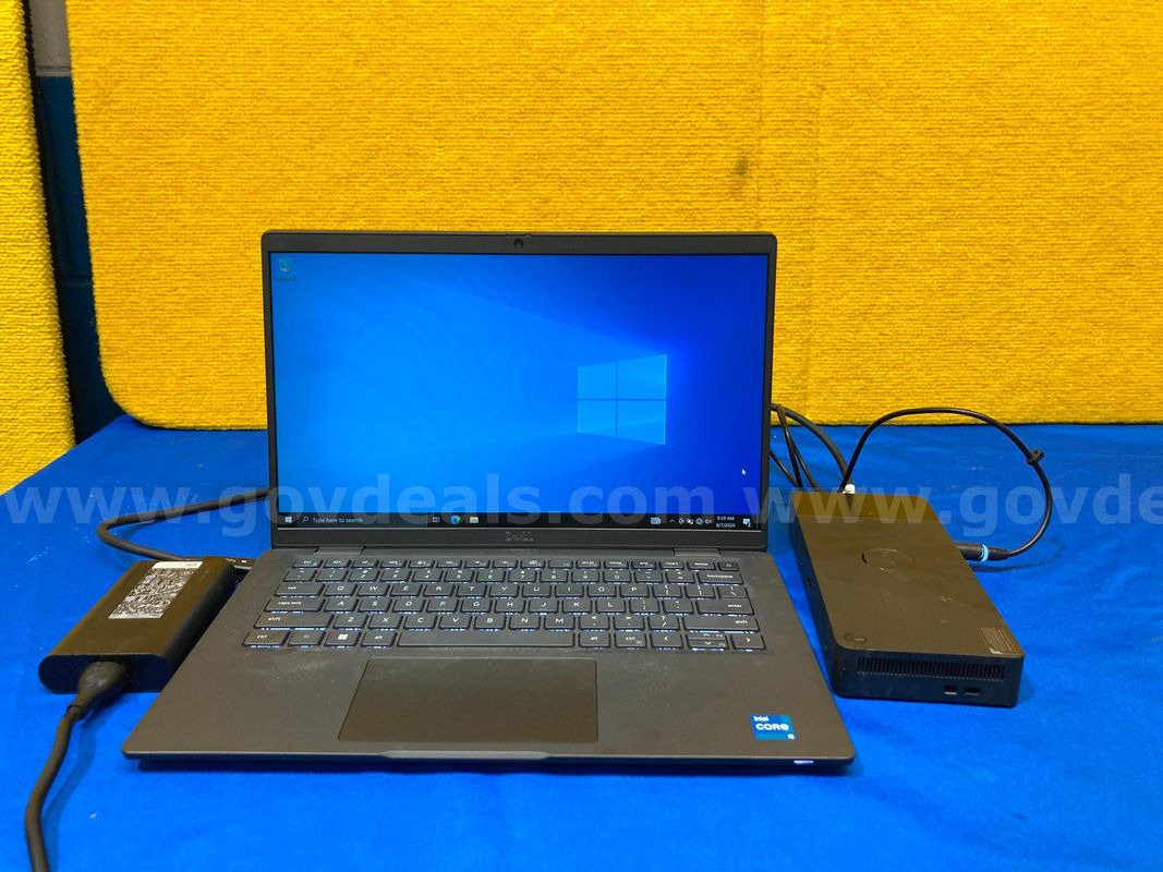 (1) Dell Latitude 7430 14" Laptop - Intel i5, 16GB RAM, 512GB SSD, OS: Windows 10, (1) Power Adaptor,(1) Docking Station